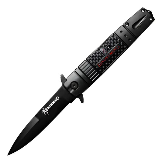 Cuchillo Browning Plegable Caza Pesca Acero Inoxidable