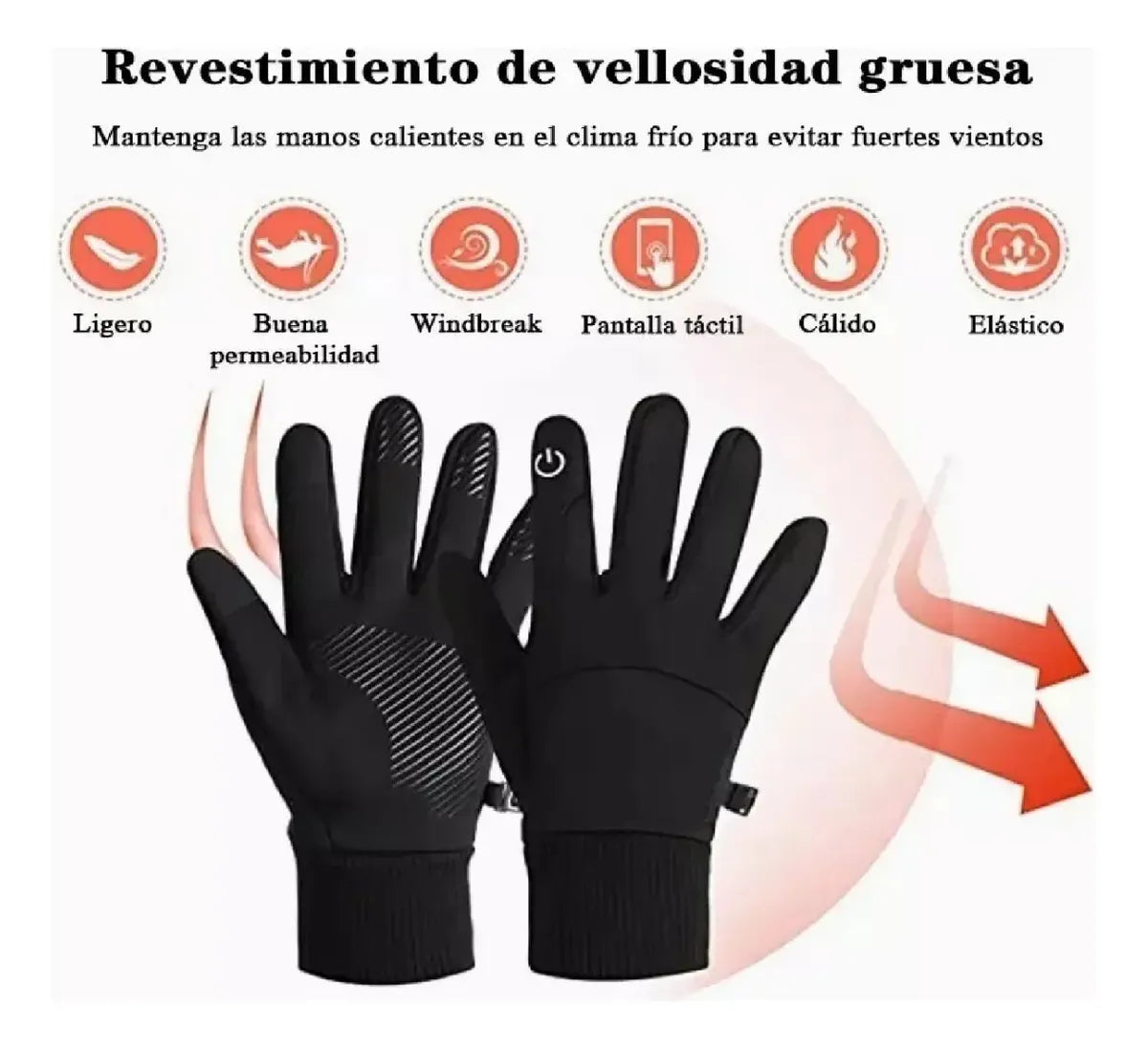 Guantes De Moto Impermeables Térmicos Touch Sports