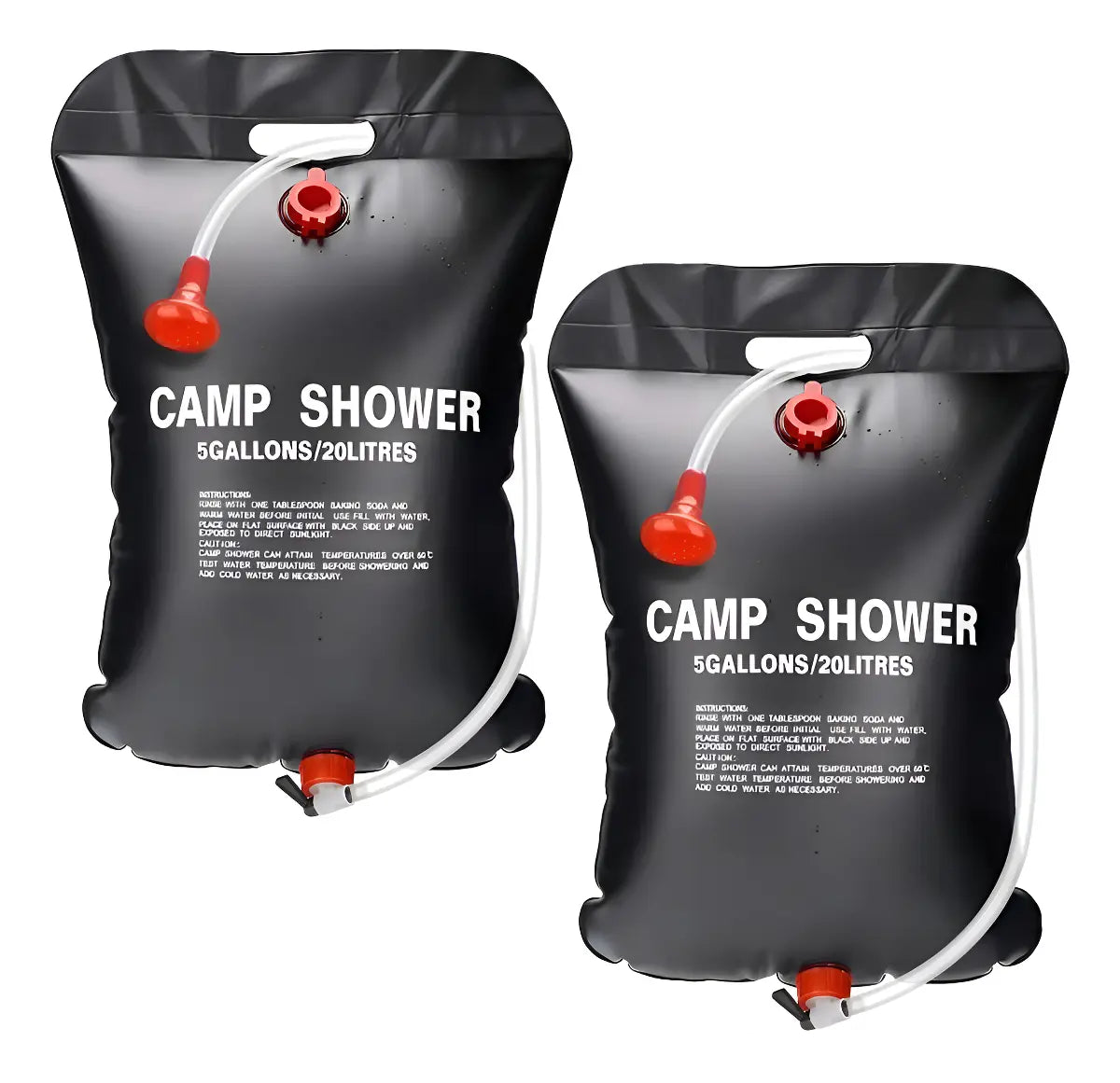 Pack Ducha Solar Portátil de 20L para Camping con Agua Caliente