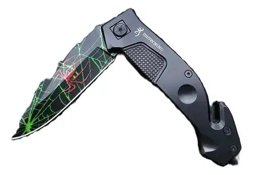 Navaja Cuchillo Plegable De Bolsillo Acero Táctica Camping