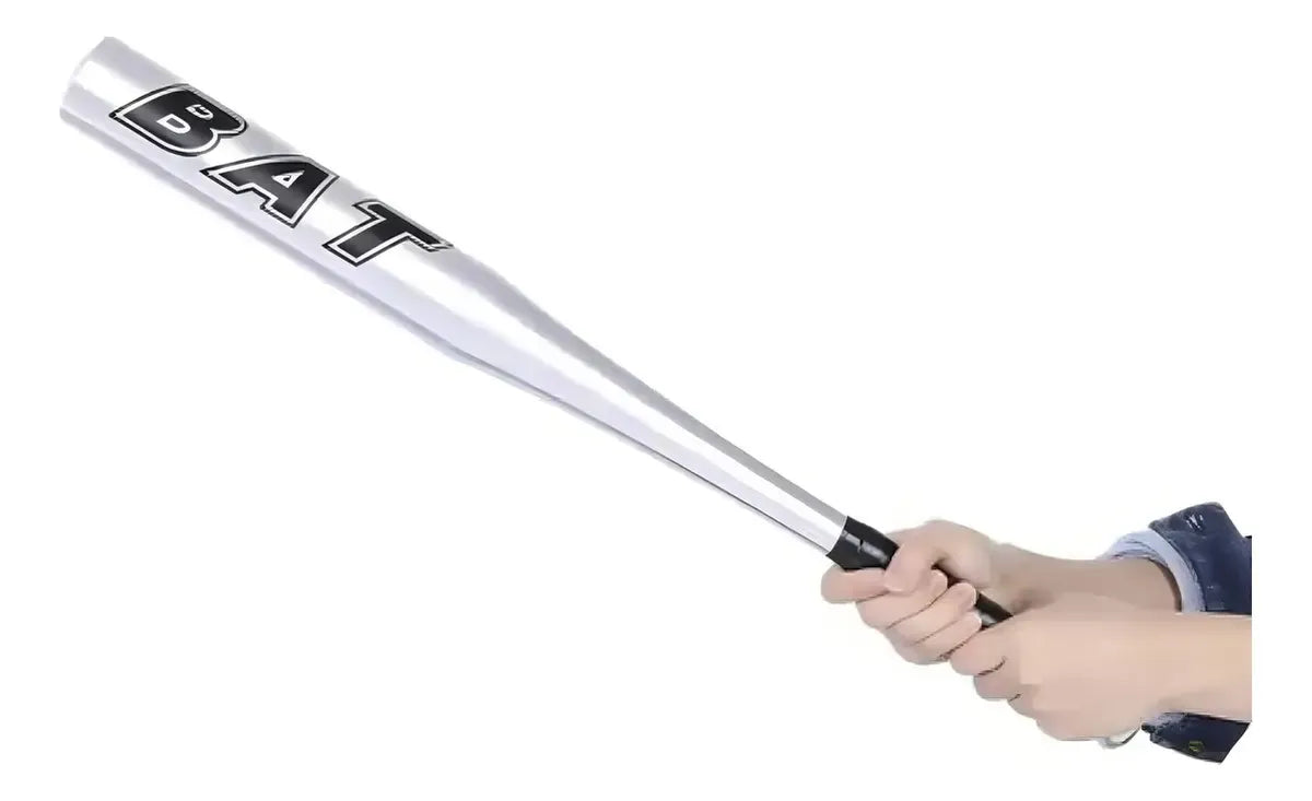 Bate Beisbol Aluminio Baseball Beisbo 70 Cm Adkar En Color Plateado