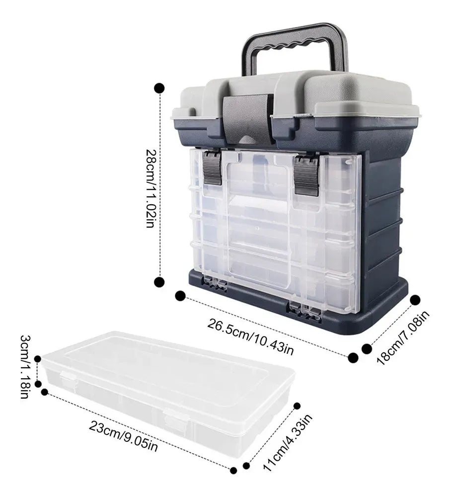 Caja De Pesca Porta Señuelos Organizadora Con Compartimiento