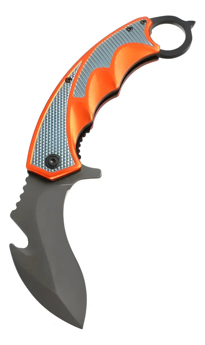 Cuchillo Táctico Karambit Curvo De Acero Inoxidable