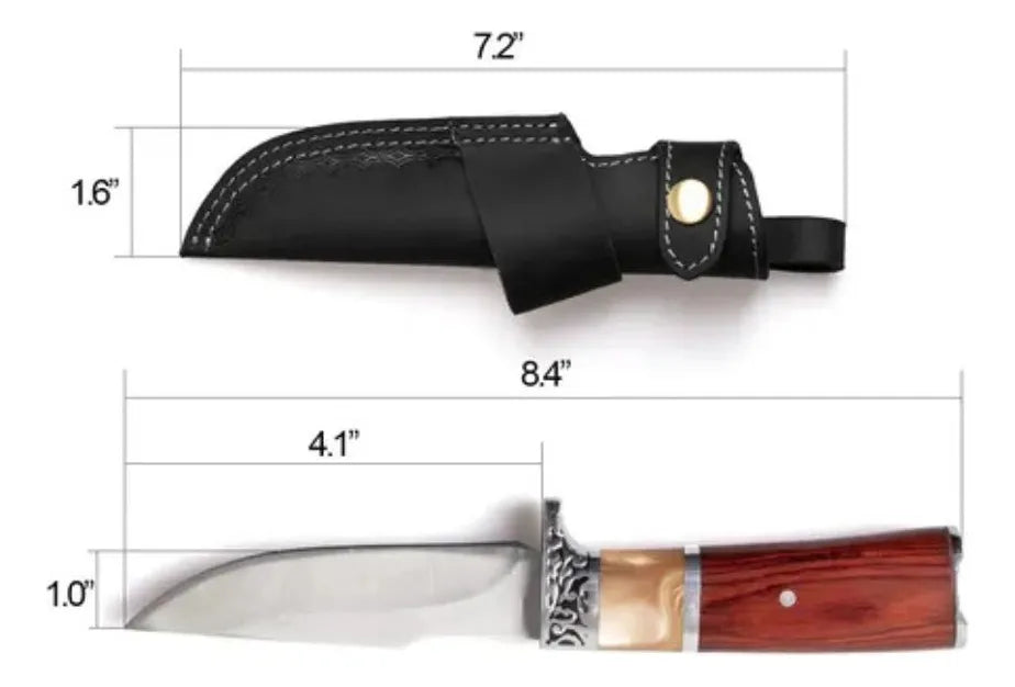 Cuchillo Deshuesador Parrillero Acero Táctico De Caza