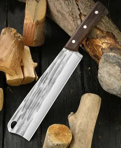 Cuchillo Profesional Carnicero + Funda, Machete Largo 35cm