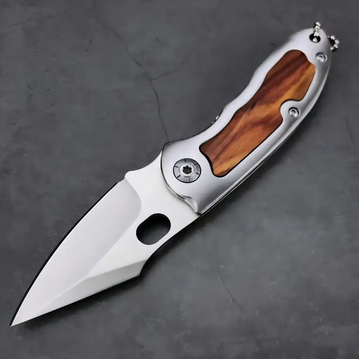 Cuchillo Daga Corta Plumas Semi Automático Táctico De Caza