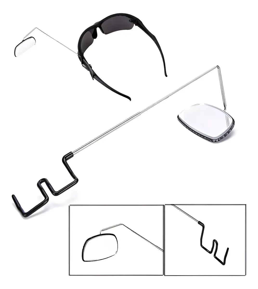 Espejo Retrovisor Básico De Lentes Para Ciclista 360 Grados