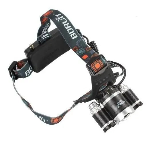 Linterna Frontal 5000 Lumenes Led Minero Linterna Negro Luz Bordó
