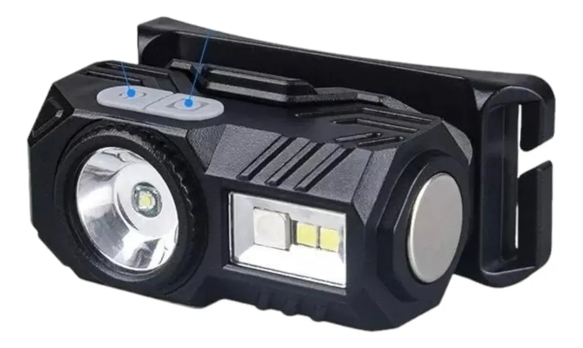 Linterna Led Frontal Desmontable Con Imán Sensor