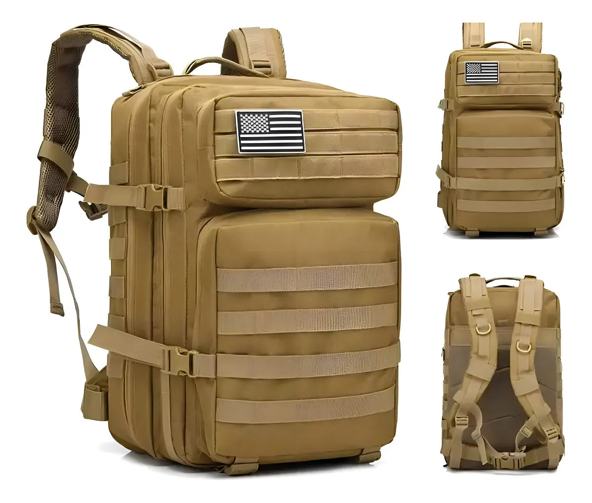 Mochila Tactica Impermeable 50L Militar Multiusos Camping Notebook