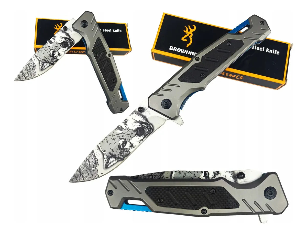 Cuchillo Táctico Browning Navaja Acero Inoxidable
