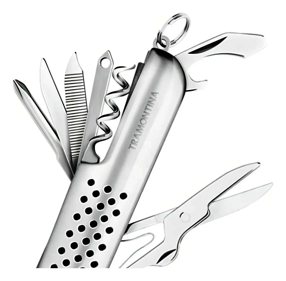 Cuchillo Navaja 14 En 1 Multiusos Acero Inoxidable Camping