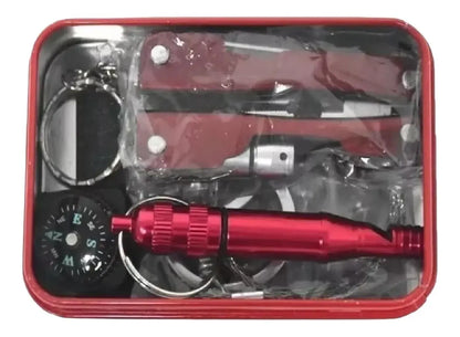 Kit Herramientas Sos Supervivencia Táctico Camping Trekking