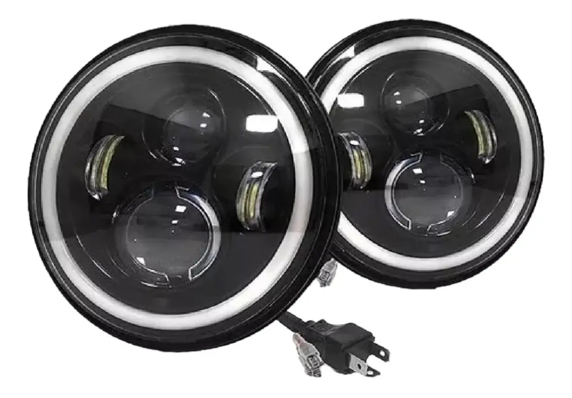 Foco Jeep 7'' + Neblinero Antiniebla 4'' Jeep Wrangler