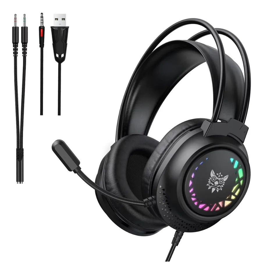 Audífonos Gamer Onikuma X92 Rgb Compatibles Pc Ps4 Ps5