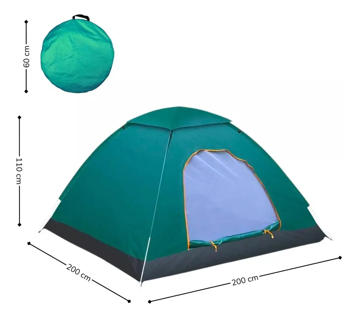 Tienda Carpa Automática Impermeable 2 Persona Camping Caza