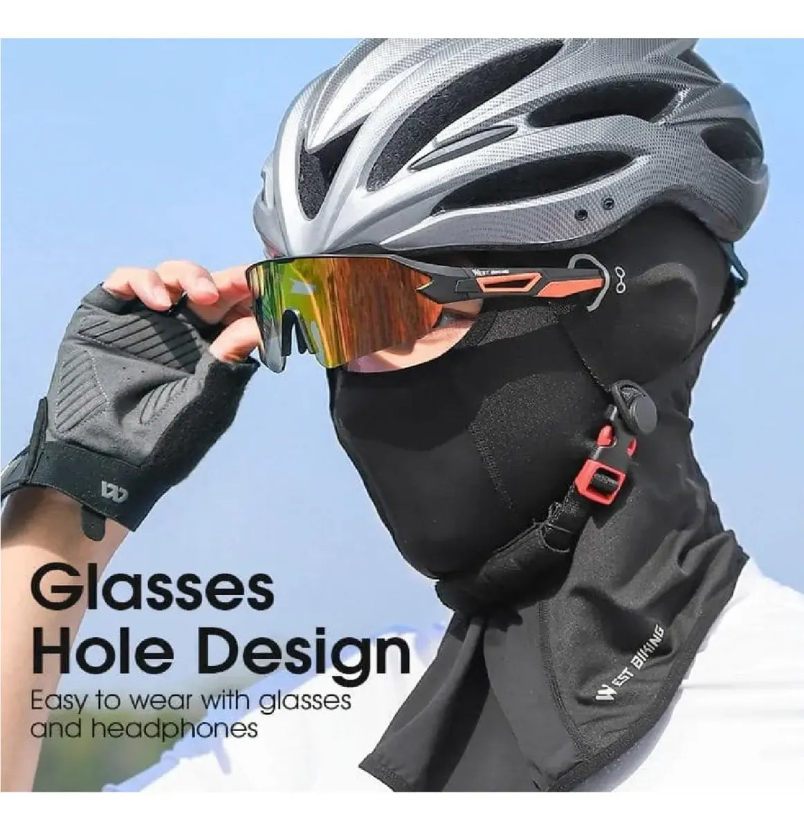 Mascara Balaclava Lycra De Ciclismo Moto Deporte West Biking