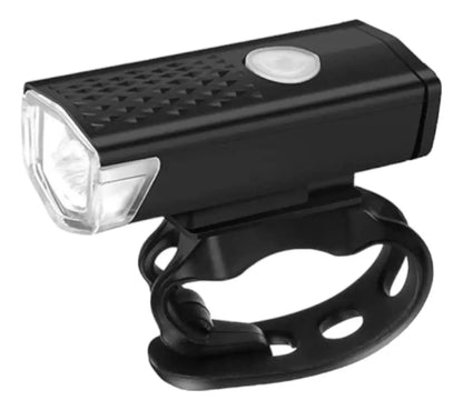 Luz Delantera De Bicicleta Recargable Por Usb