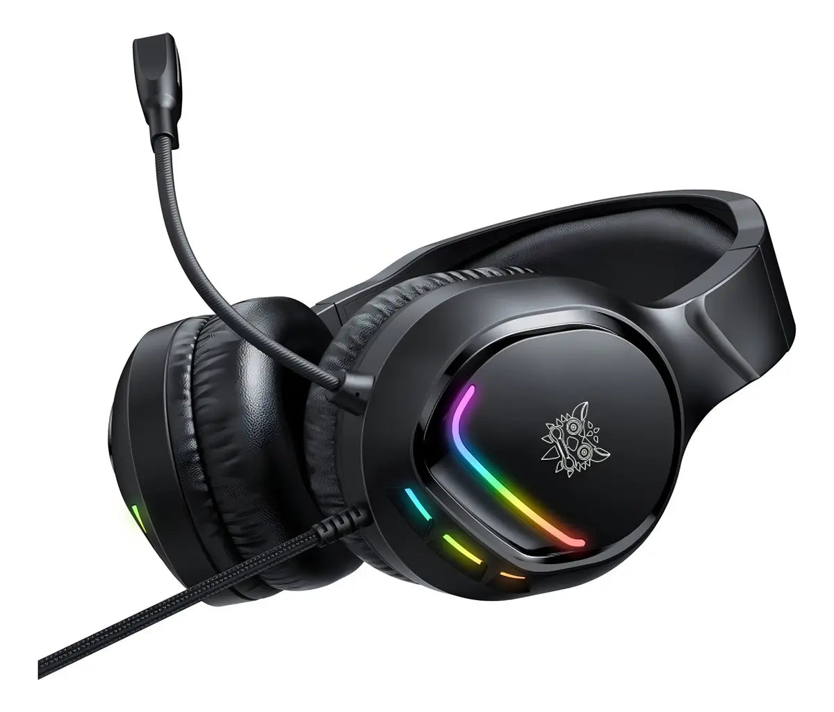 Audifono Gamer Profesional Onikuma X31 Microfono Hd Luz Rgb Negro X31