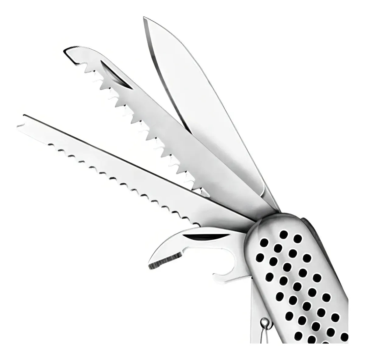 Cuchillo Navaja 14 En 1 Multiusos Acero Inoxidable Camping