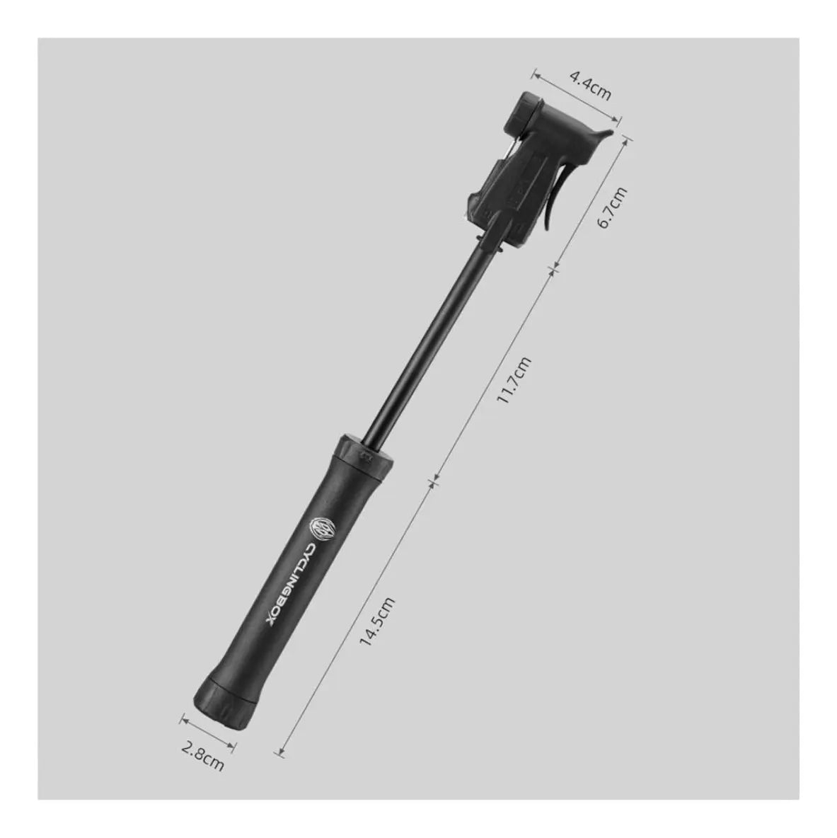 Bombín De Mano Para Bicicleta Ciclismo Negro