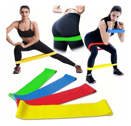 Kit de Bandas Elásticas de Resistencia para Ejercicios Fitness – 5 Niveles