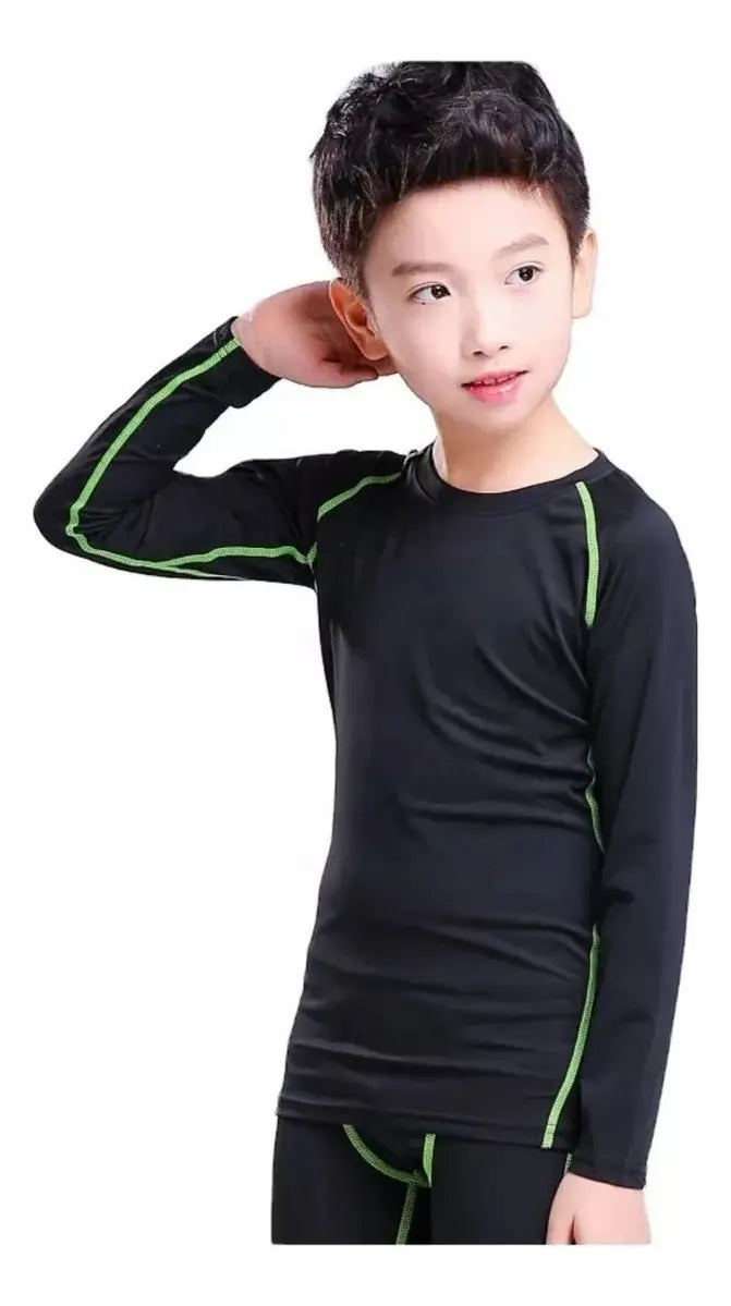 Conjunto Deportivo Primera Capa Para Niños Camiseta + Calza