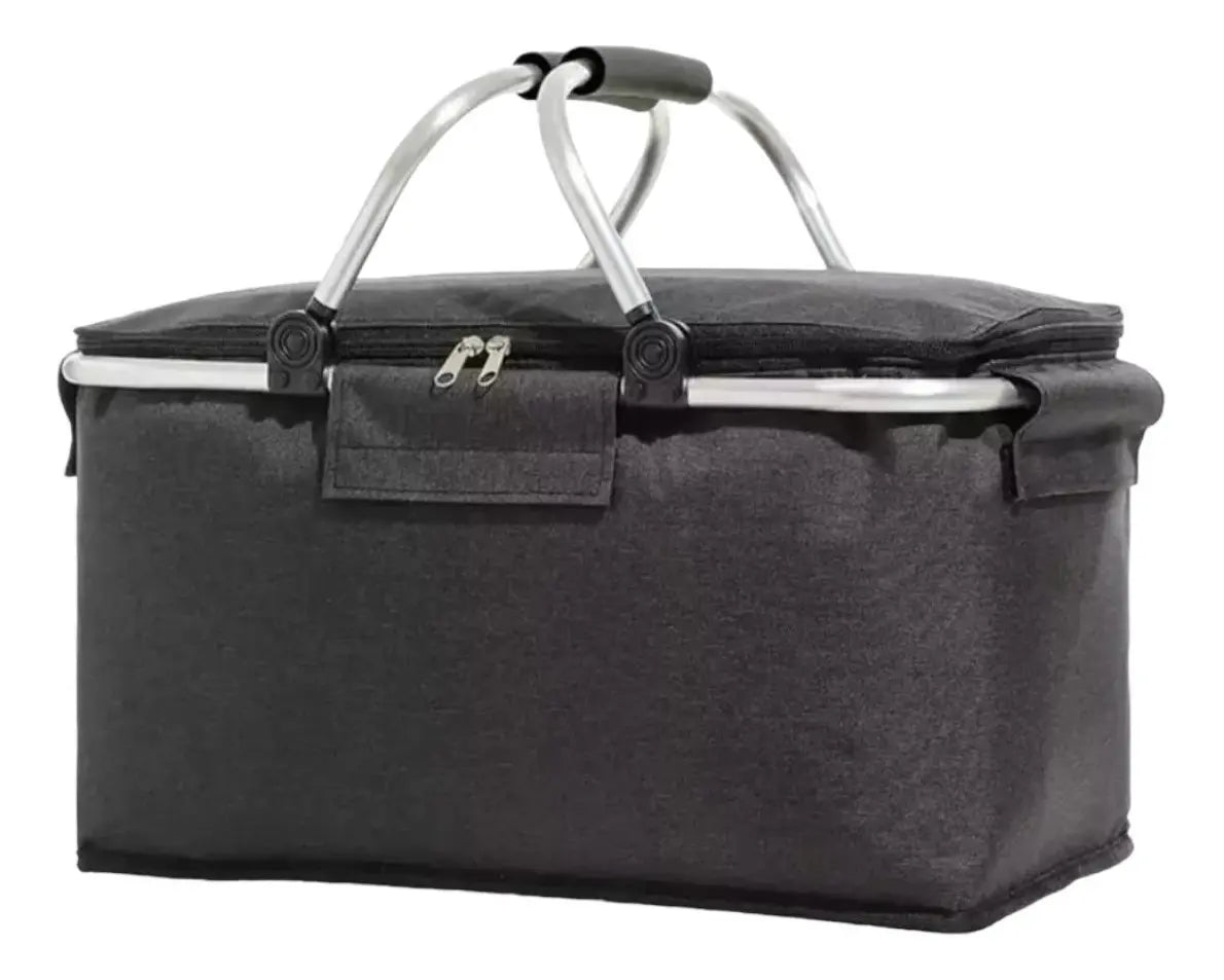 Canasta Picnic Cooler Bolso Térmica Plegable Portatil
