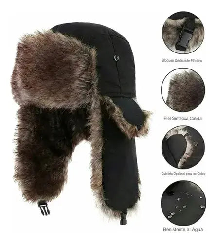 Gorro De Invierno Ruso Ushanka, Sombreros De Invierno Cálido