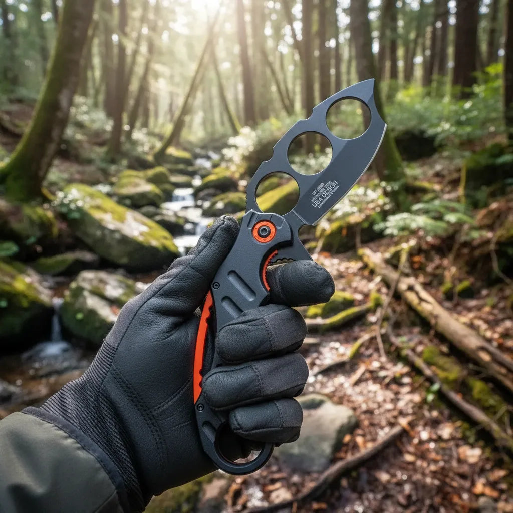 Cuchillo Manopla Karambit De Hoja De Acero Inoxidable Ligero