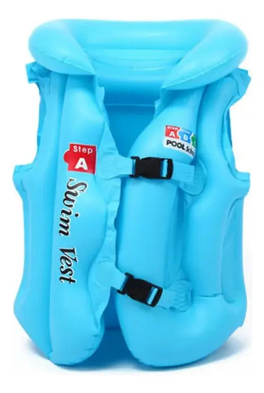 Chaleco Seguridad Inflable Flotador Niños Salvavidas Talla S