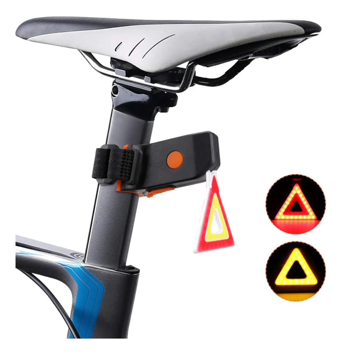 Luz Trasera Triangulo Recargable Bicicleta Ciclismo