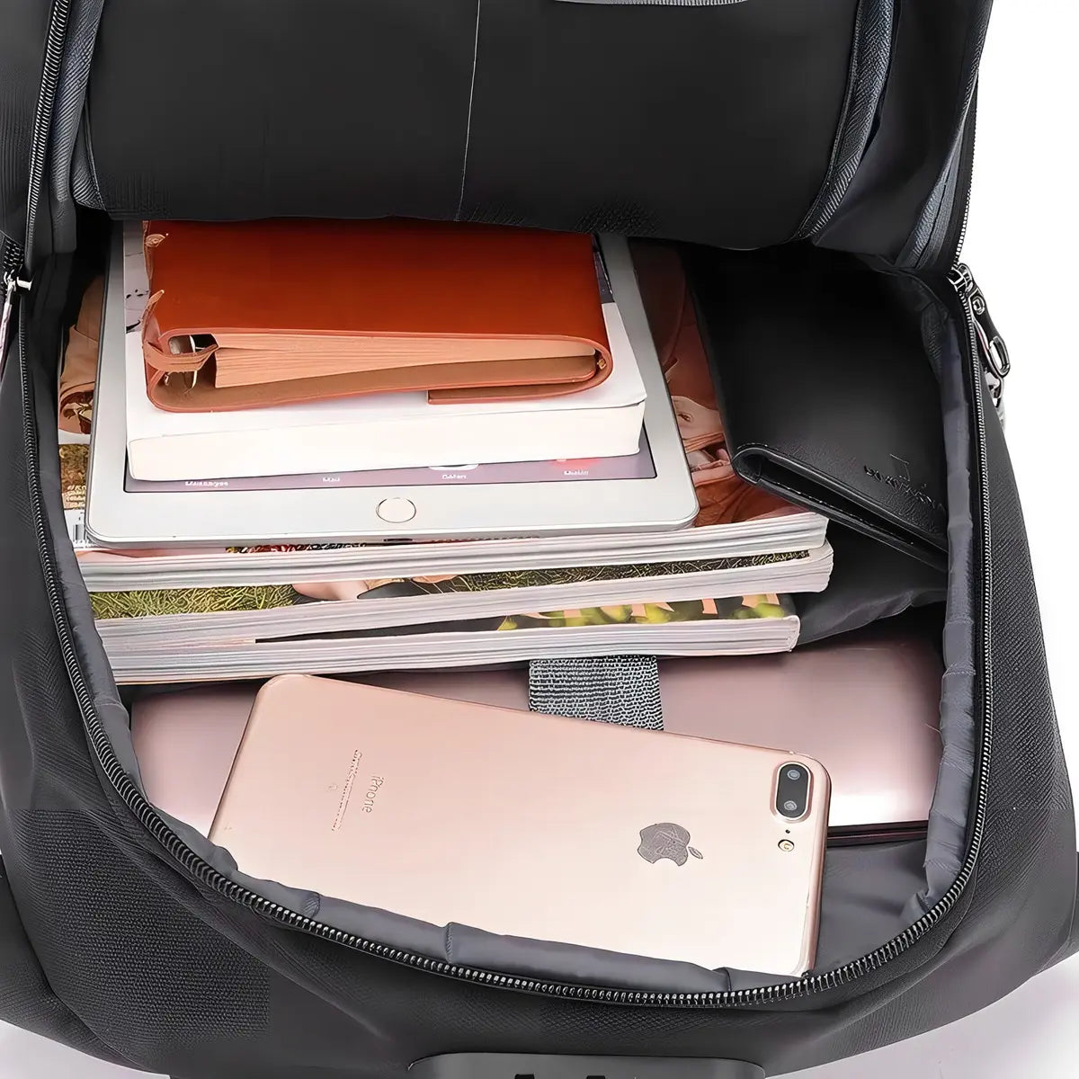 Bolso Mochila Usb Porta Notebook Antirrobo Candado Seguridad