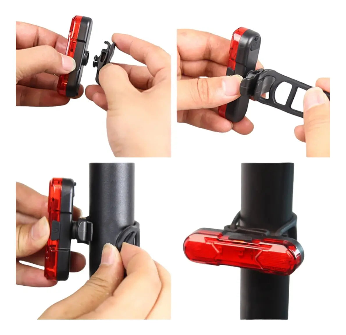 Luz Trasera Led Recargable Bicicleta Impermeable Usb