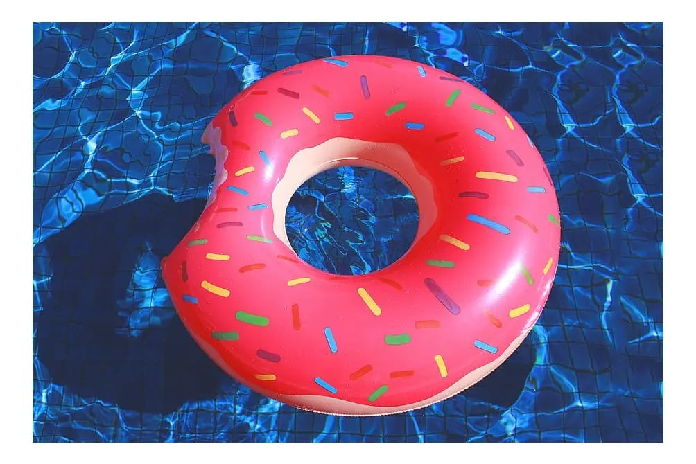 Flotador De Natación Inflable Dona Donut De 120cm