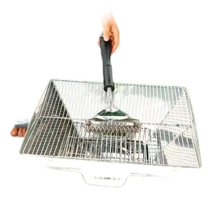 Cepillo Limpiador De Parrilla Quita Oxido Bbq Asado Limpieza