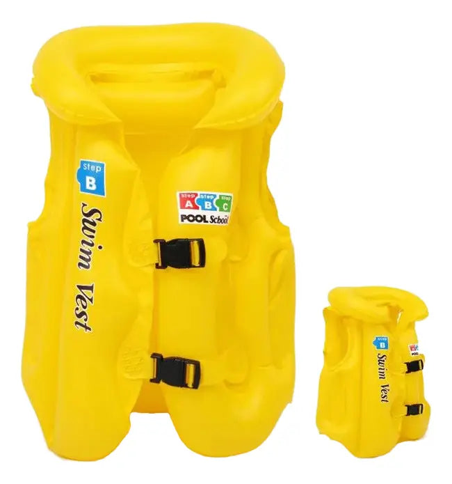 Chaleco Seguridad Inflable Flotador Niños Salvavidas Talla S