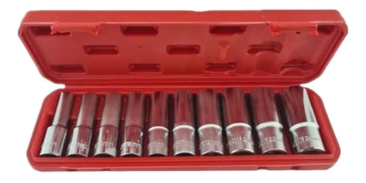 Kit Juego Dados Largos Poligonales Cuadrante 1/2 10 Piezas
