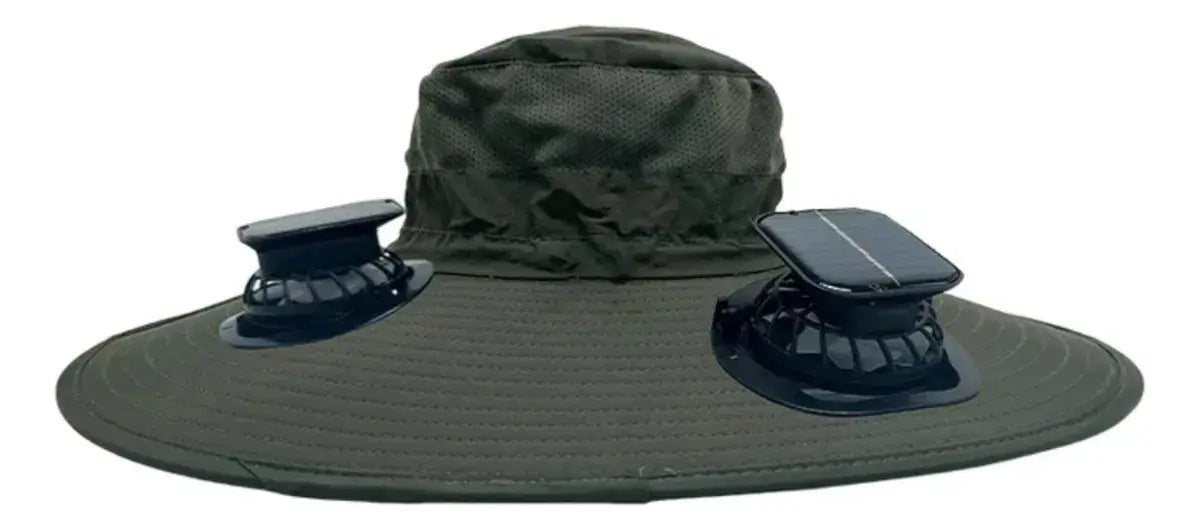 Sombrero Gorro Legendario Con Panel Solar Y Ventiladores