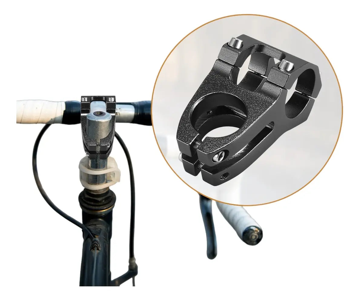 Soporte Vastago De Aluminio Manubrio Para Bicicleta Negro