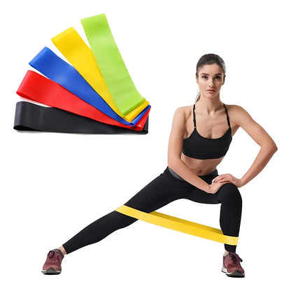 Kit de Bandas Elásticas de Resistencia para Ejercicios Fitness – 5 Niveles