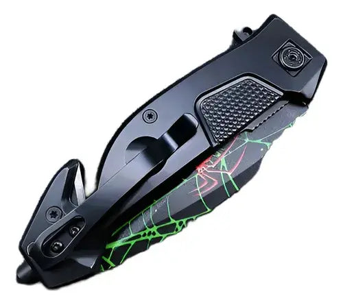 Navaja Cuchillo Plegable De Bolsillo Acero Táctica Camping