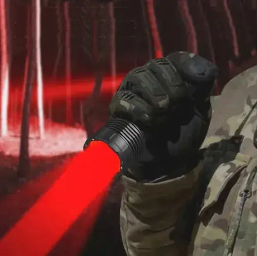 Linterna De Mano Para Caza Y Pesca Nocturna De Luz Roja