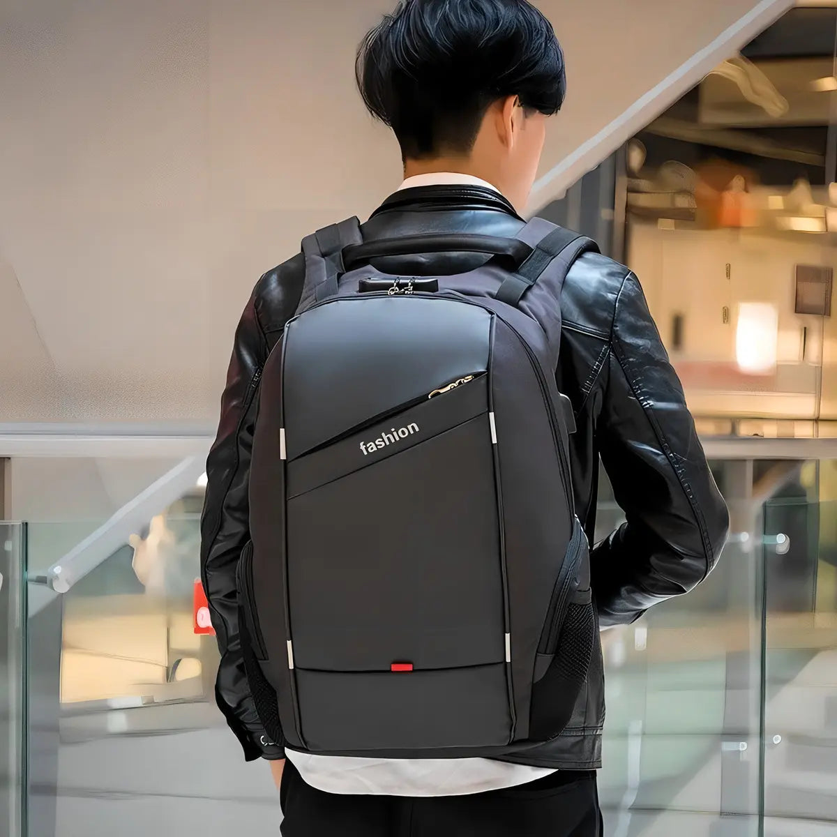 Bolso Mochila Usb Porta Notebook Antirrobo Candado Seguridad