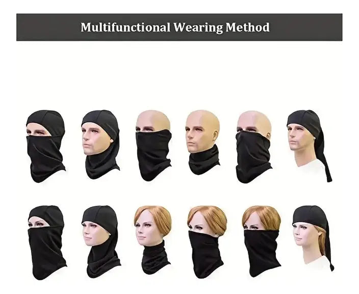 Balaclava Airsoft Mascara Airsoft Tactico Paintball Color Negro Diseño de la tela