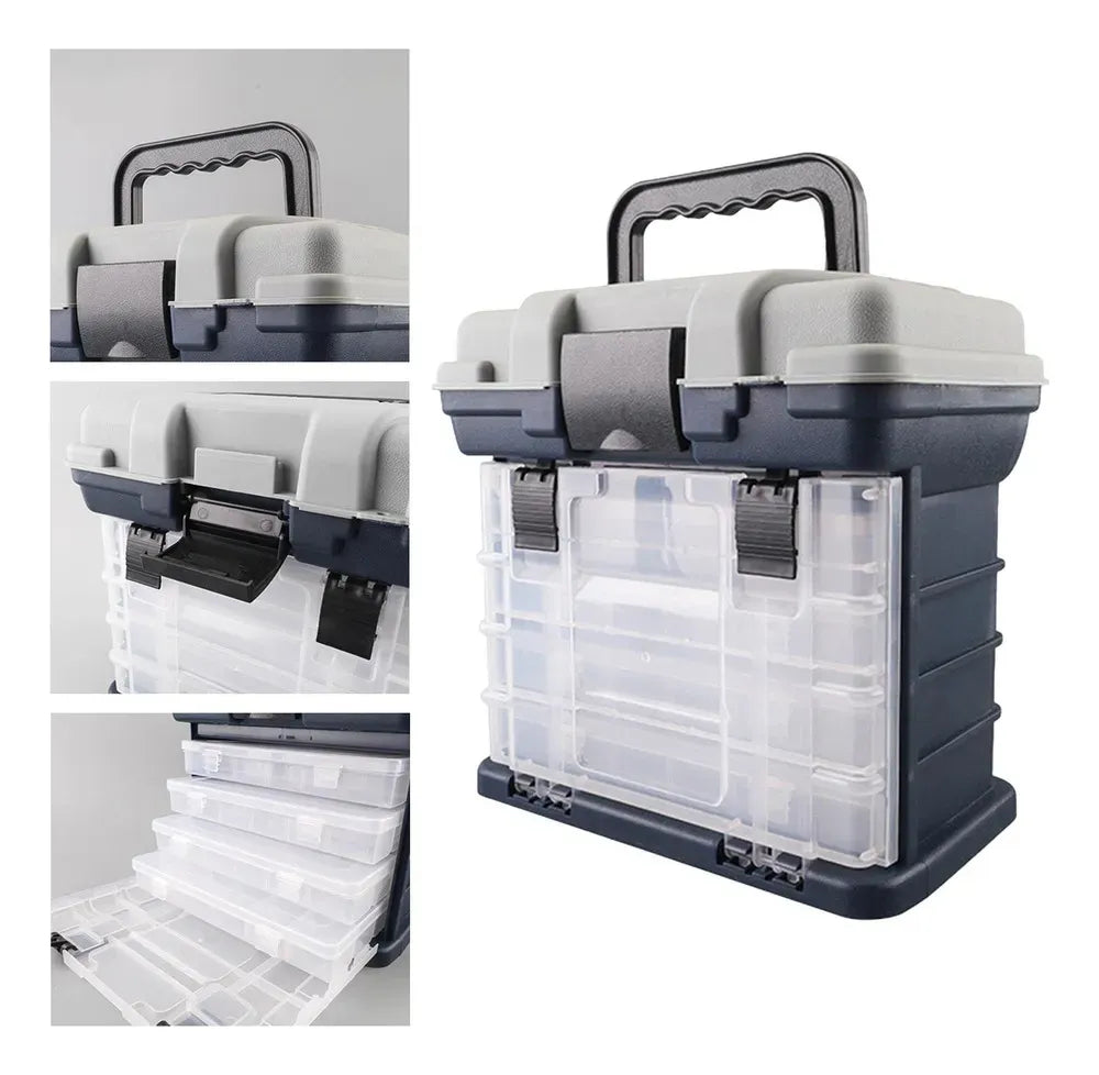 Caja De Pesca Porta Señuelos Organizadora Con Compartimiento