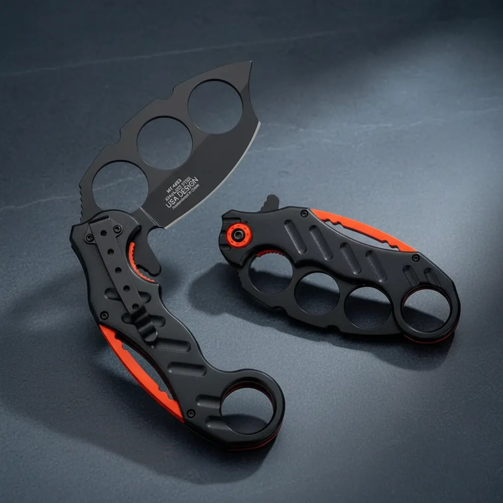 Cuchillo Manopla Karambit De Hoja De Acero Inoxidable Ligero