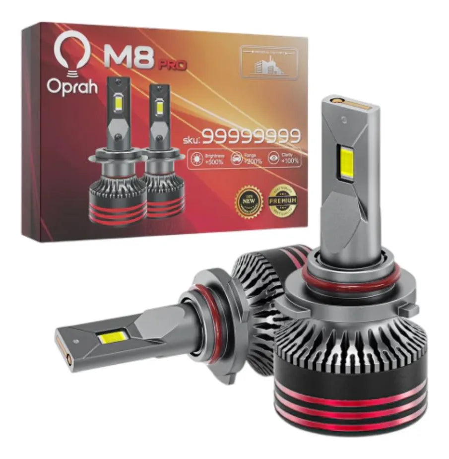 Kit Ampolletas Turbo Led Blanco Canbus M8 Pro Max Autos