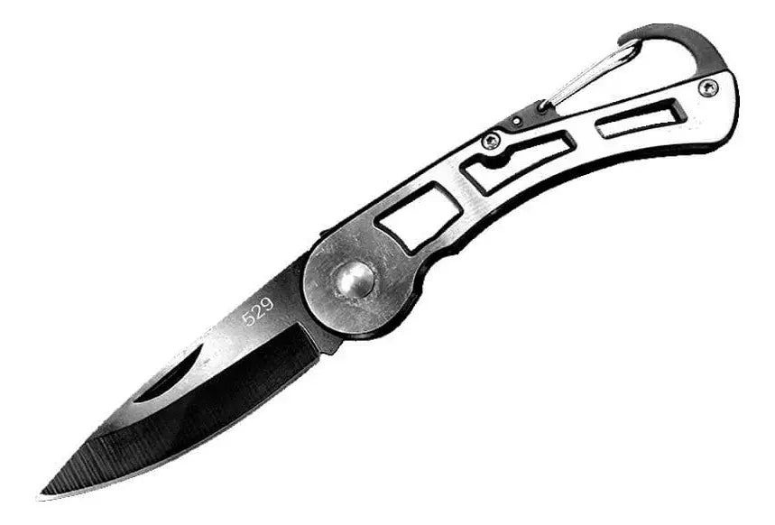 Cuchillo Navaja Plegable Táctico Militar Mosquetón