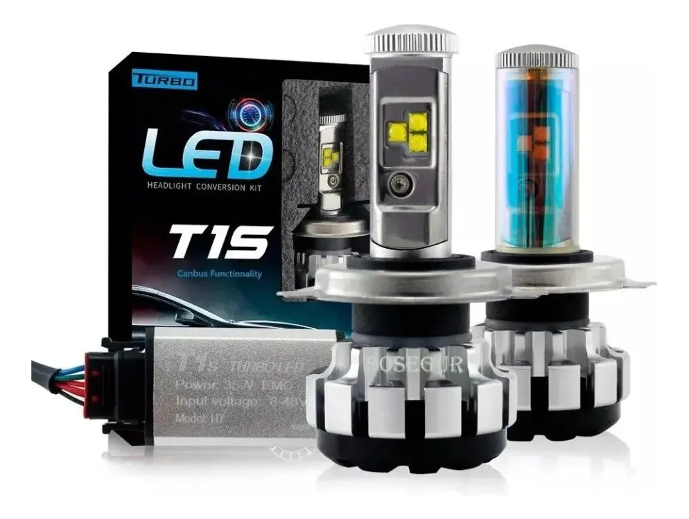 Par Kit Ampolletas Turboled T1s H4 Chip No Error Canbus